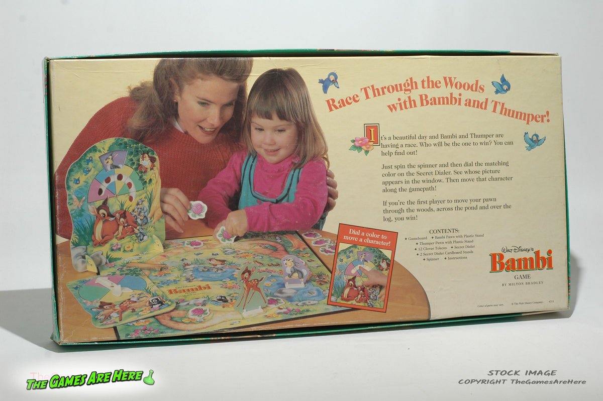 Walt Disney Bambi Game - Milton Bradley 1992 – The Games Are Here