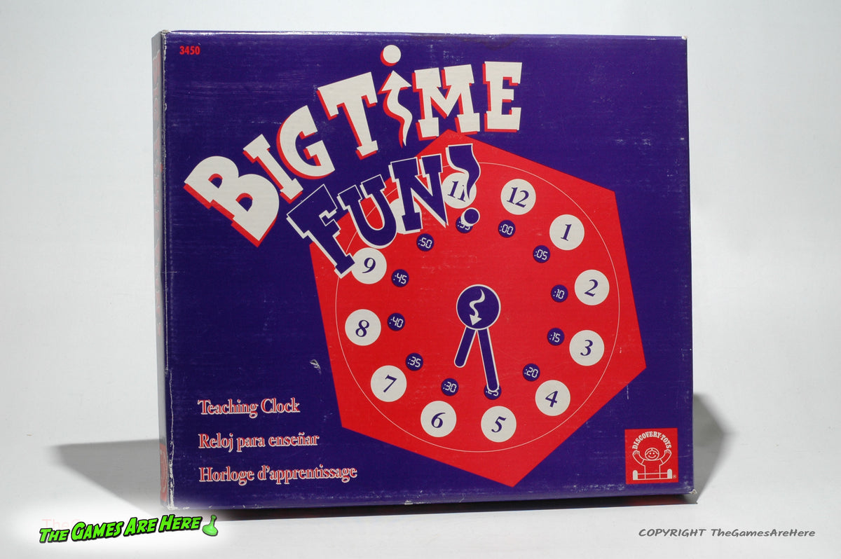 Big Time Fun Teaching Clock - Discovery Toys 1993 – The Games Are Here