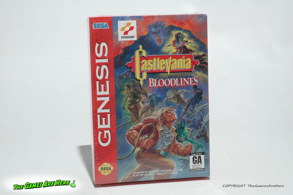 Castlevania Bloodlines - Sega Genesis, Konami 1994 Brand New w