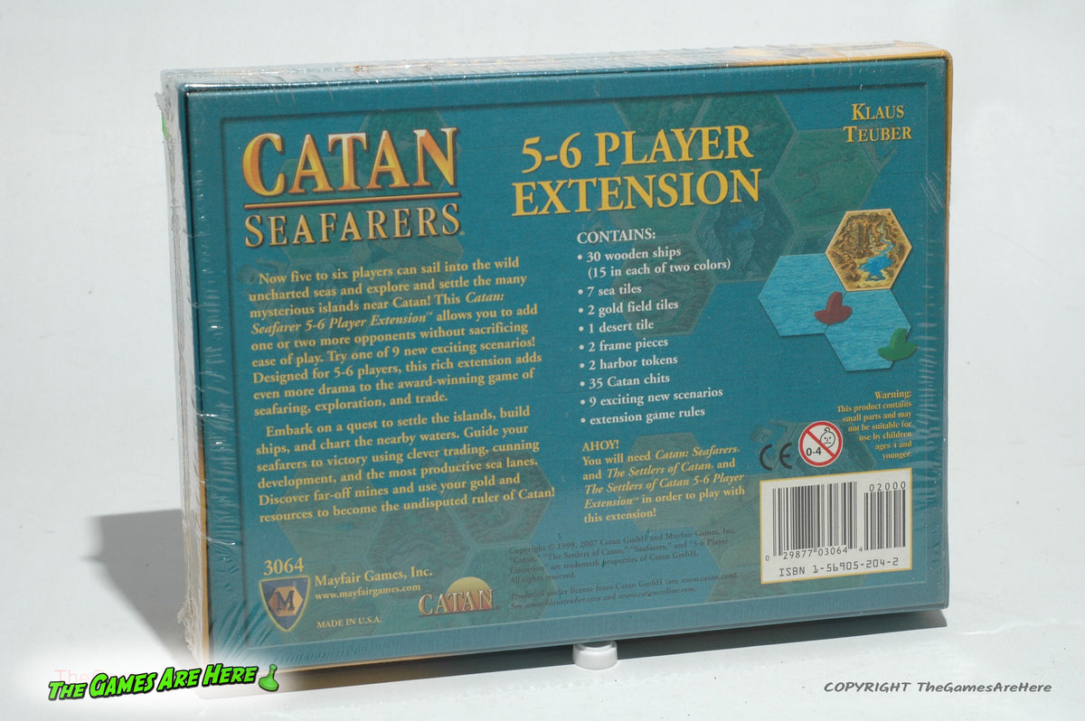 Catan Seafarers 5-6 Player Extension - Mayfair Games 2007 Brand