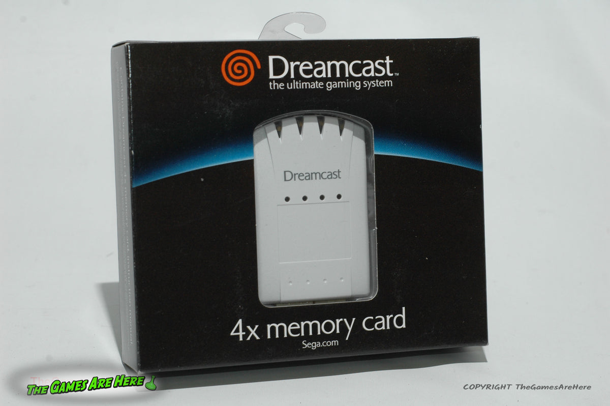 Dreamcast 4x Memory Card - Sega 2000 Brand New The Games Are Here Dreamcast 4x Memory Card - Sega 2000 Brand New The Games Are Here