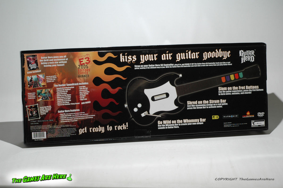 Bundle Guitar Hero PS2: 2 Chitarre + 3 Giochi (Rock Band) - Testato Funzionante