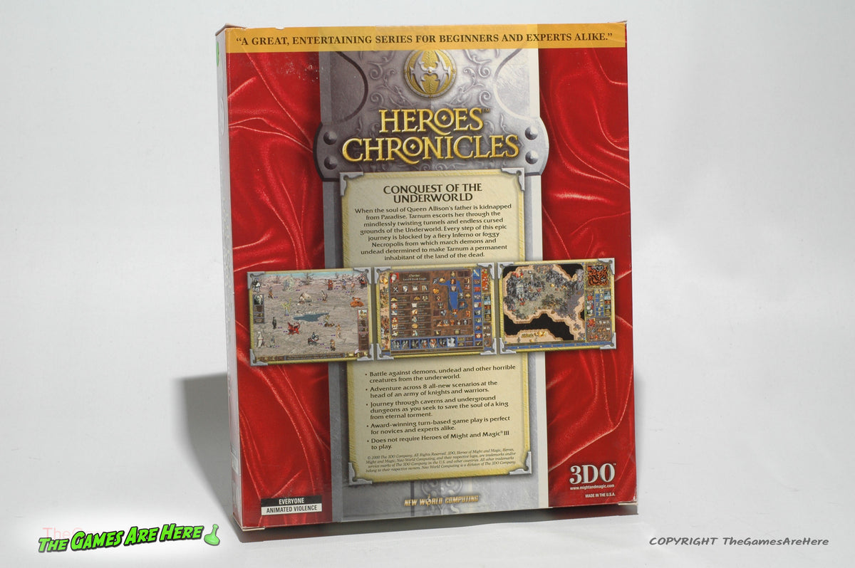 Heroes Chronicles Conquest of the Underworld - 3D0, PC Win 95/98