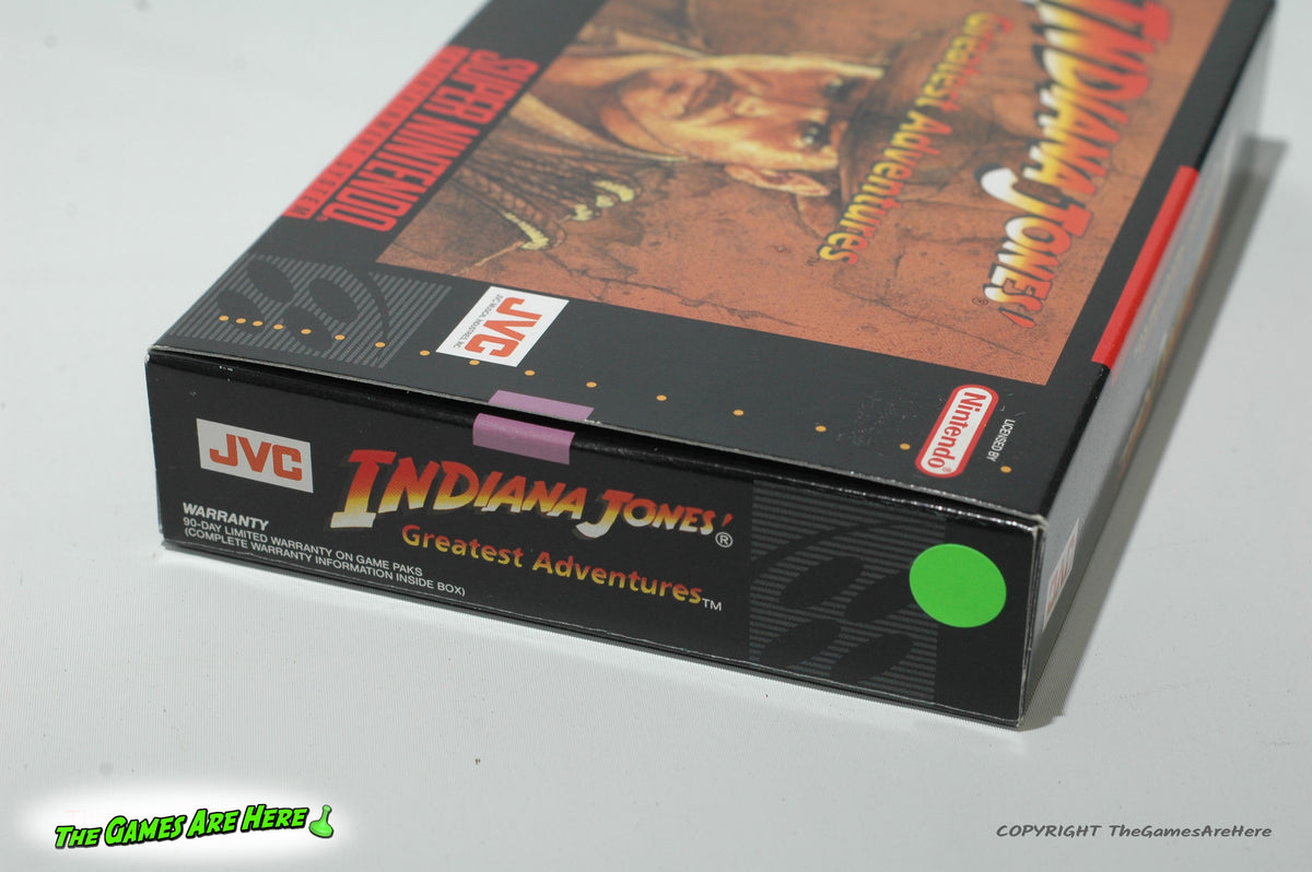 Indiana Jones Greatest Adventures Super Nintendo, JVC 1991