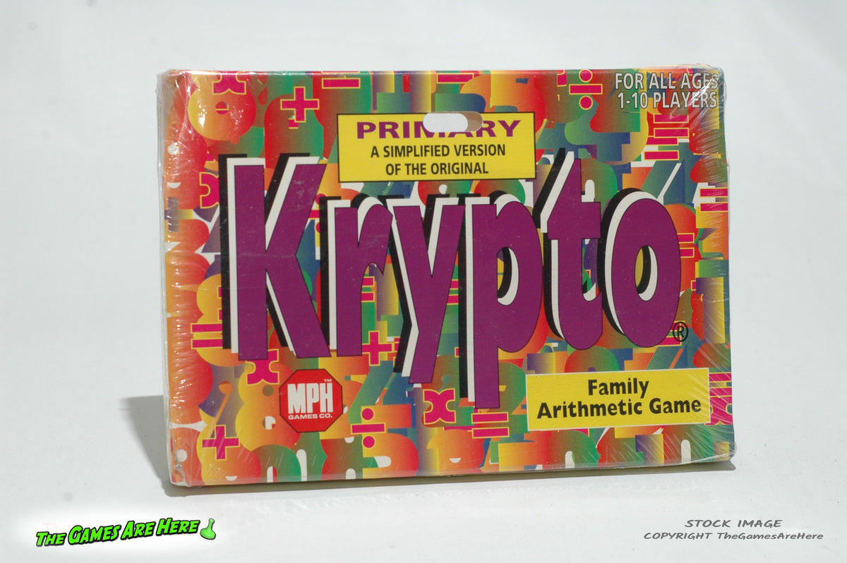 Krypto Primary Edition Arithmetic Card Game - MPH VINTAGE Brand