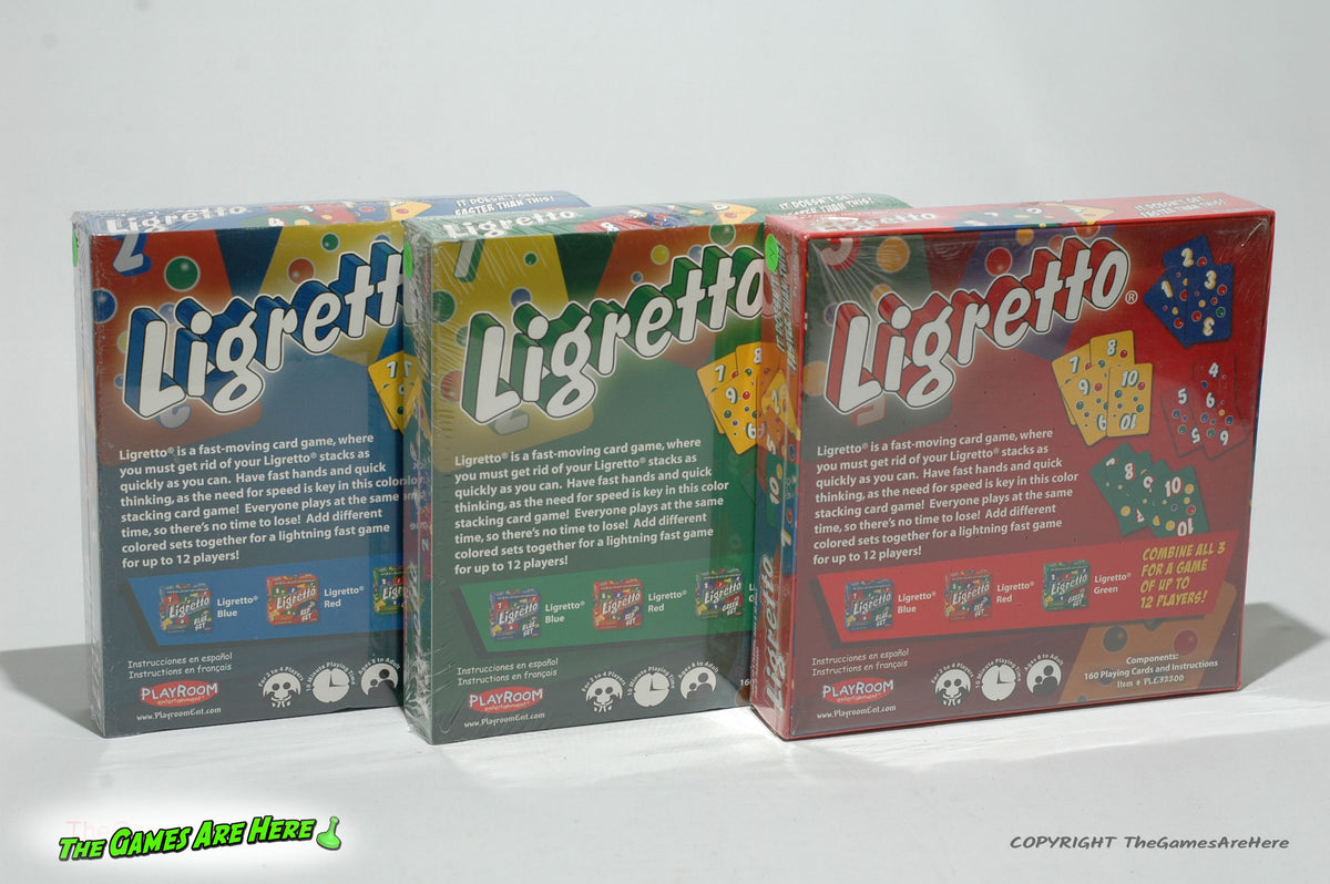 Ligretto Card Game 3 New Sets - Playroom Entertainment 2009 Brand New – The  Games Are Here