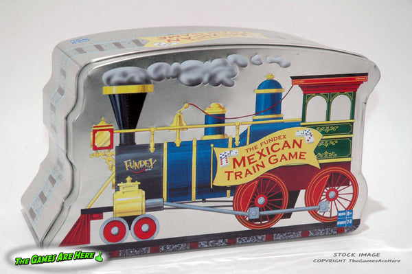 Mexican Train Game - Fundex 2002 in Tin w New Parts