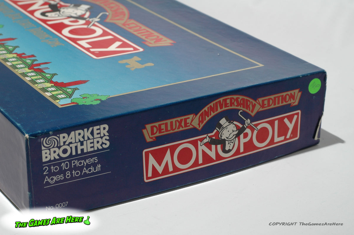 Monopoly Deluxe Anniversary Edition - Parker Brothers 1984 w New