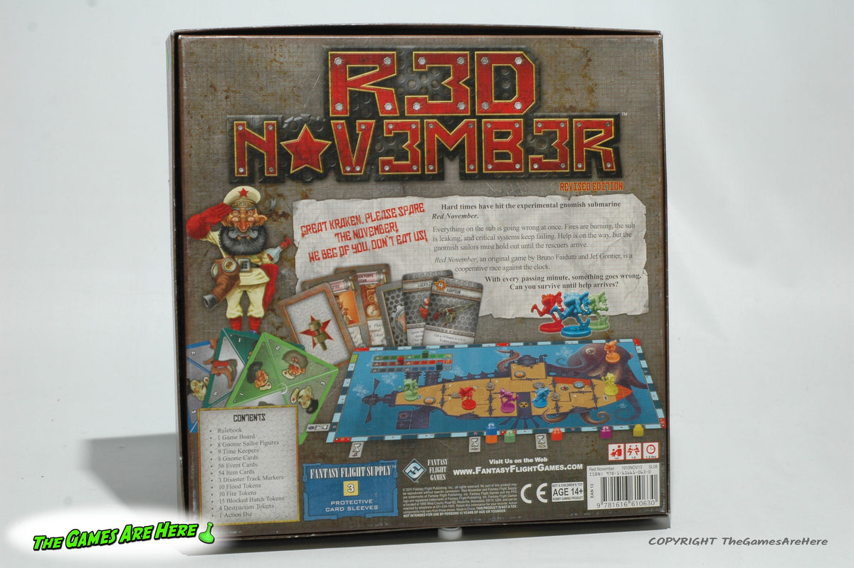 Red November Revised Edition - Fantasy Flight Games 2011  The Games Are  Here