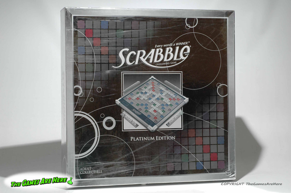Platine Scrabble Deluxe Edition Selchow & Righter 1982 – Jeu De Lettres Vinyle Avec Carreaux Scellés