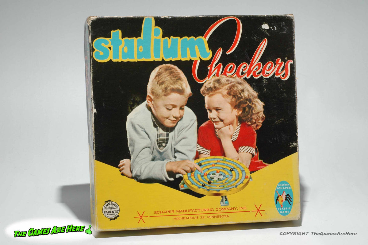 ★新品未開封★未使用THE CHECKERS 80's COMPLETE BOX Stadium Checkers #300 - Schaper 1952 – The Games Are Here