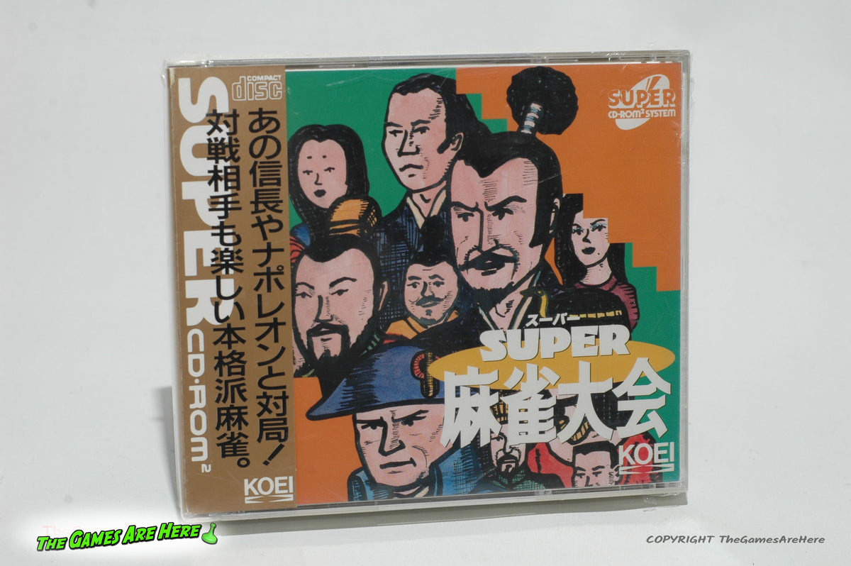 Super Mahjong Taikai - NEC PC Engine Super CD-ROM, Koei 1992 Brand