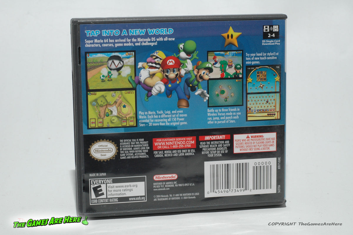 Super Mario 64 DS - Nintendo DS 2004 – The Games Are Here