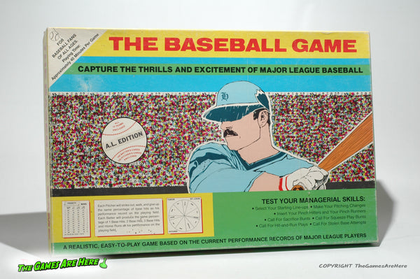 The Baseball Game A.L. Edition - Horatio, Inc. 1986