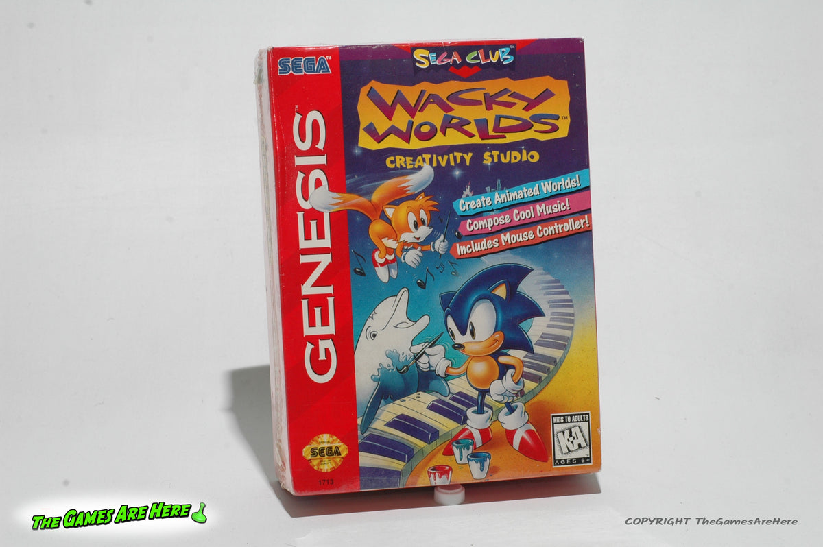 Wacky Worlds Creativity Studio Sega Club - Sega Genesis, Sega 1994