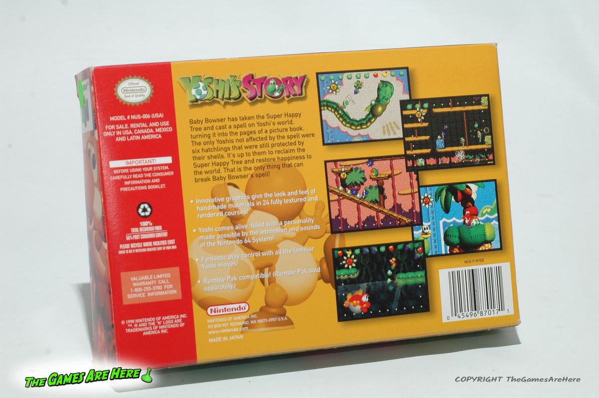 Yoshi's Story - Nintendo 64 1998 – The Games Are Here
