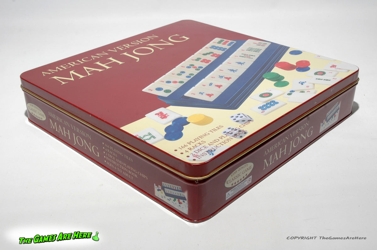 American Version Mah Jong Tile Game in Collectible Tin Box Chinese Skill Fortune retailer