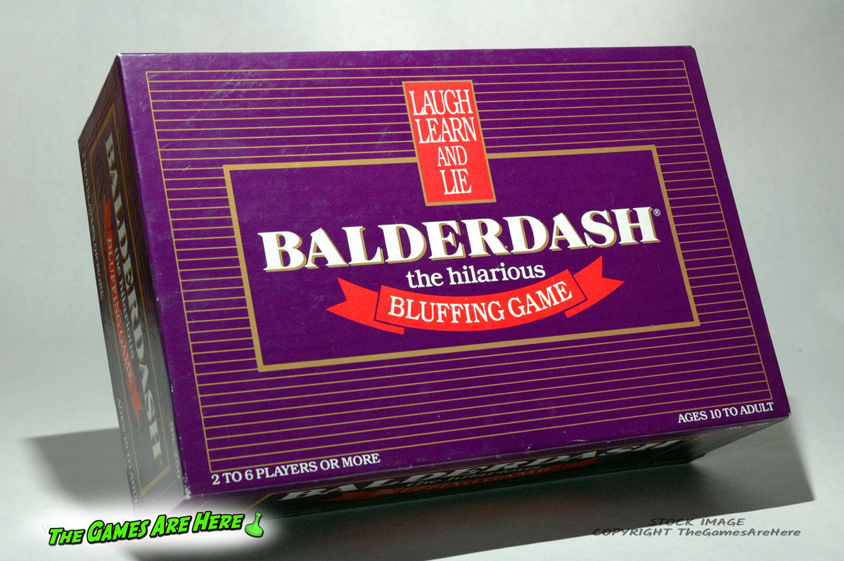 Balderdash the Bluffing Board Game 1995 read Description 