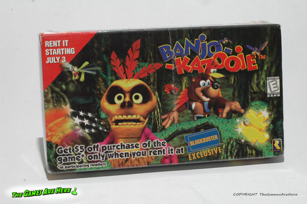 Banjo Kazooie Promotional VHS Tape - Nintendo 64 Rare 1998 Brand New