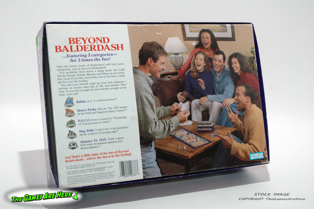 Vintage 1995 BALDERDASH GAME by Parker Brothers 