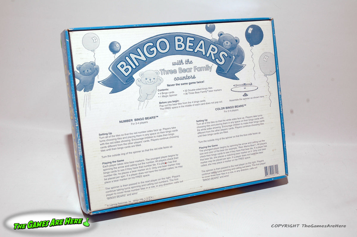 Bingo Bears Game Learning Resources The Games Are Here