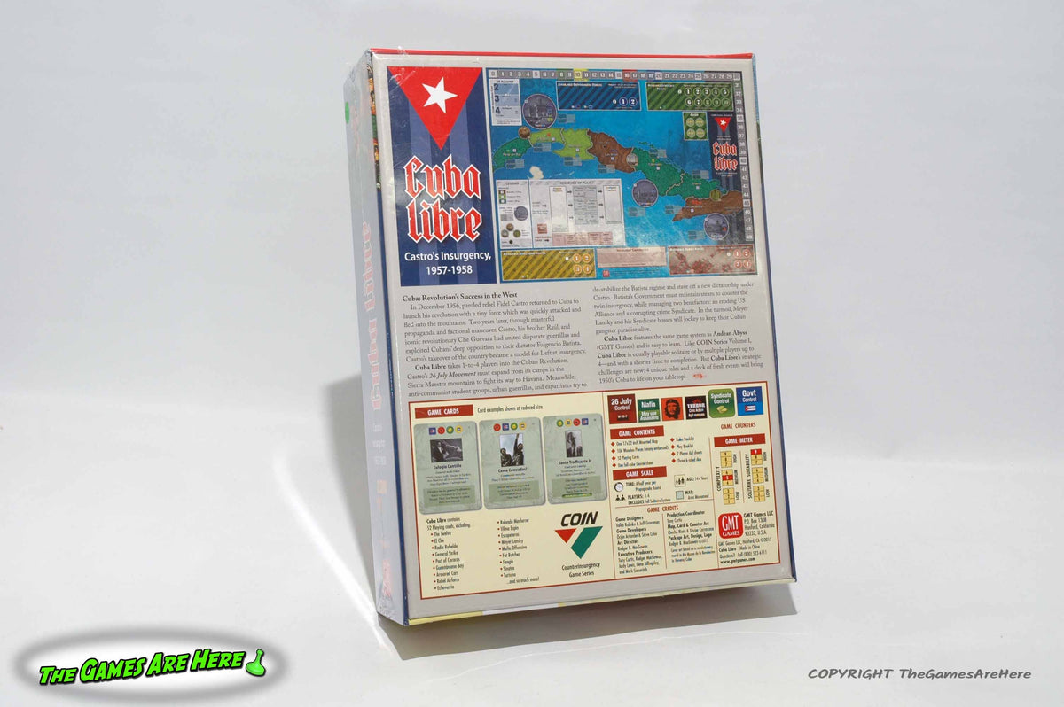 Cuba Libre Game - GMT Games Second Printing 2015 Brand New – The Games Are  Here