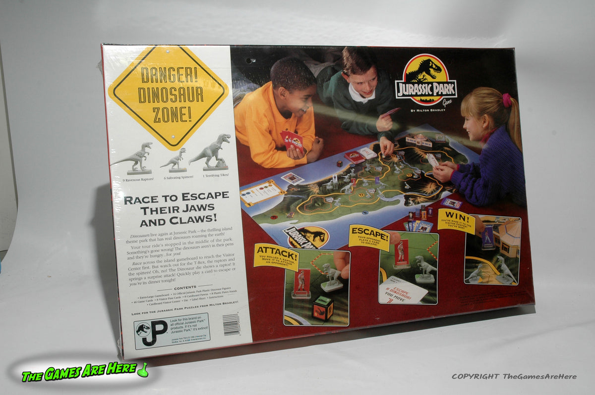 Jurassic Park Game 1993 Milton Bradley store CIB