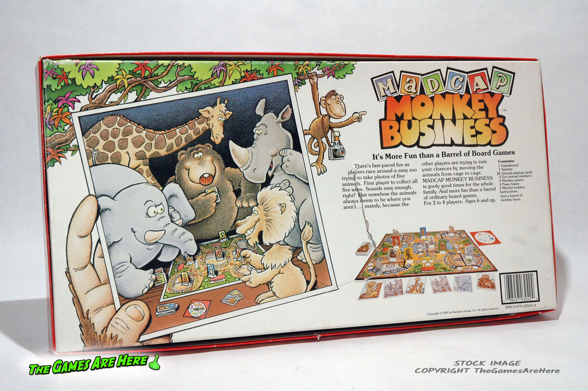 Madcap Monkey Business Game - Random House 1989 – The Games Are Here