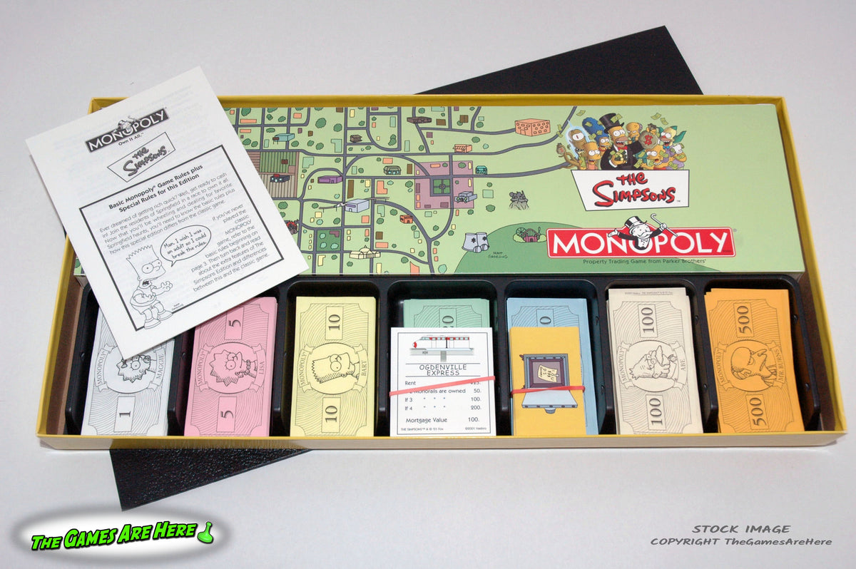 SIMPSONS MONOPOLY 2001 USOPOLY sold Factory SEALED BOARD GAME