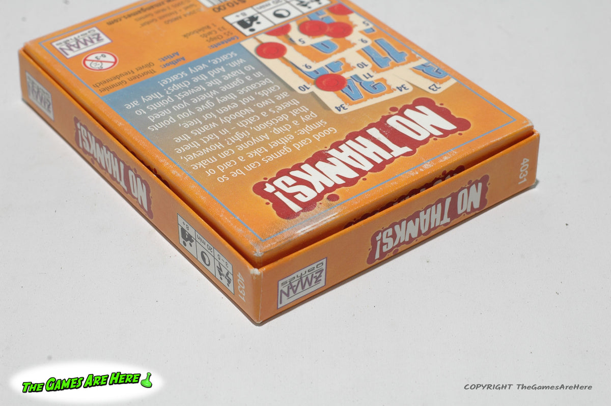 No Thanks! Card Game - Z-Man Games 2005 – The Games Are Here