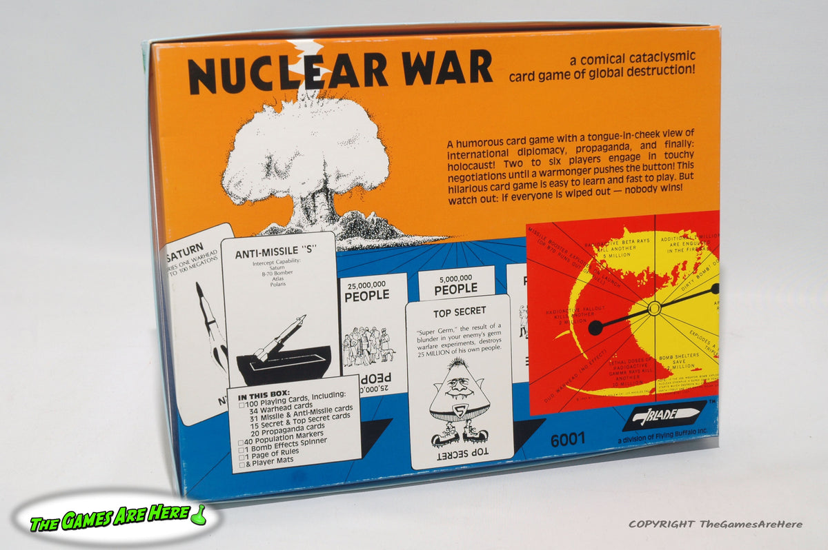 Nuclear War Card Game - Flying Buffalo 1983