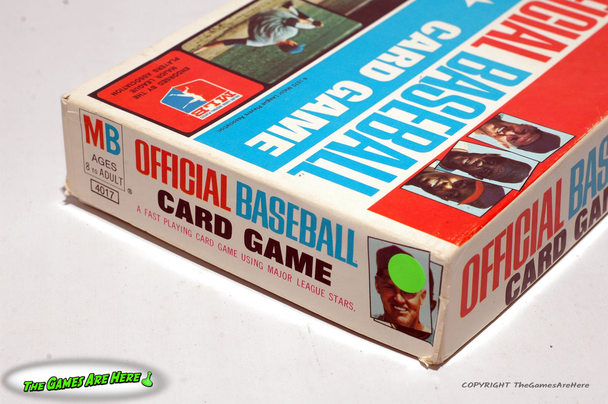 Official Baseball Card Game Milton Bradley 1970 The Games Are Here