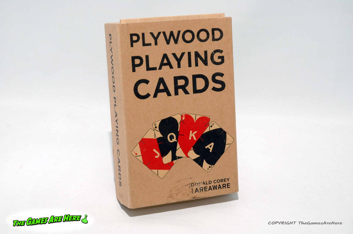 Plywood Playing Cards - Areaware with Sealed Decks – The Games Are