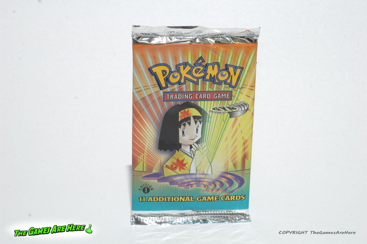 Pokemon Trading Card Game Booster Pack Gym Heroes w Erika