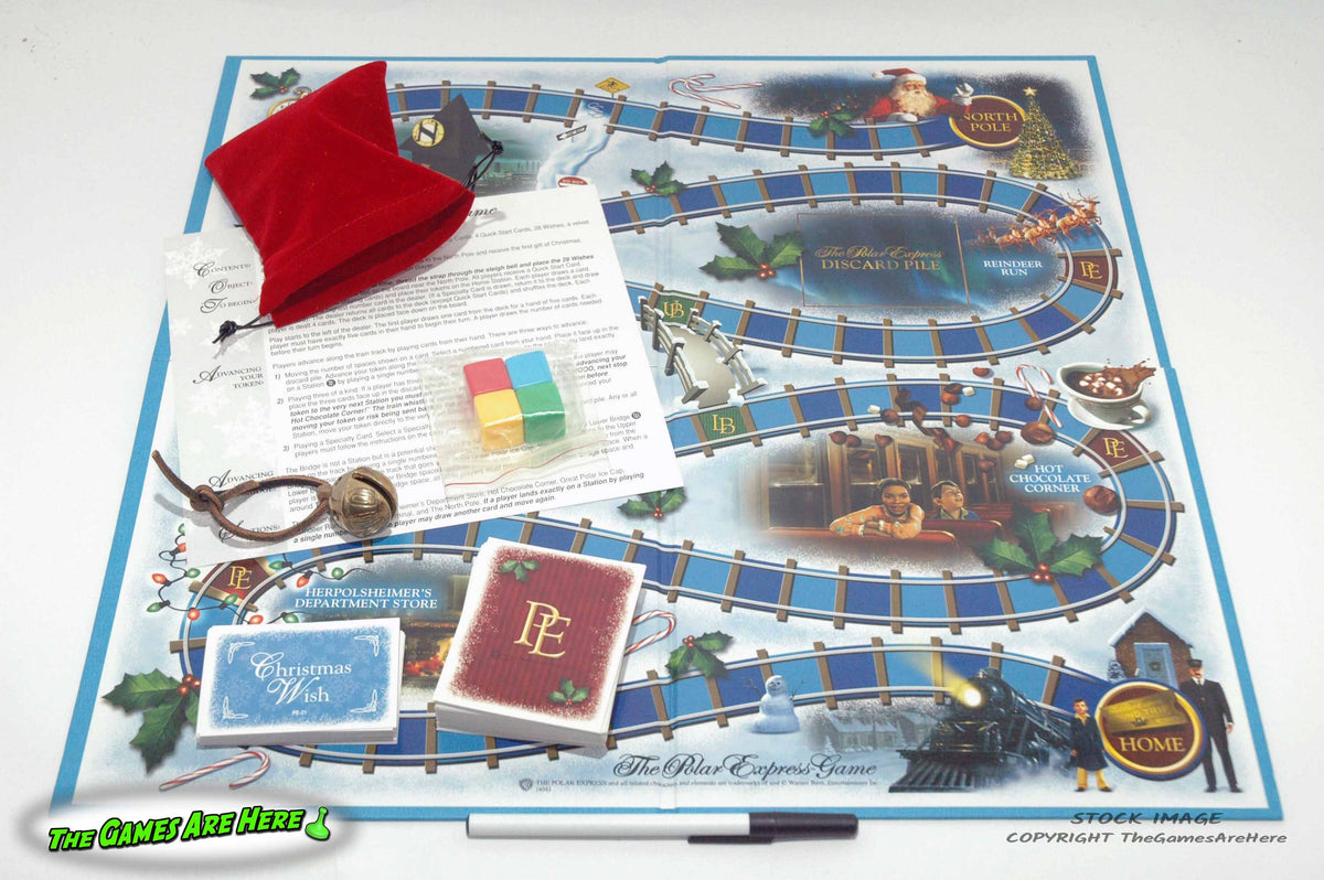 The Polar Express Board Game - Warner Bros. Ent. 2004 w Mug