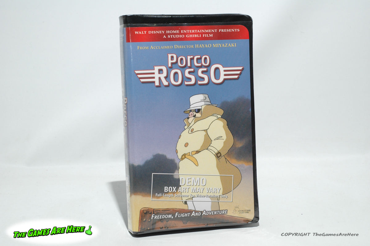ロクタロー　赤盤　VHS Porco Rosso VHS Demo Screener Edition - Studio Ghibli – The Games