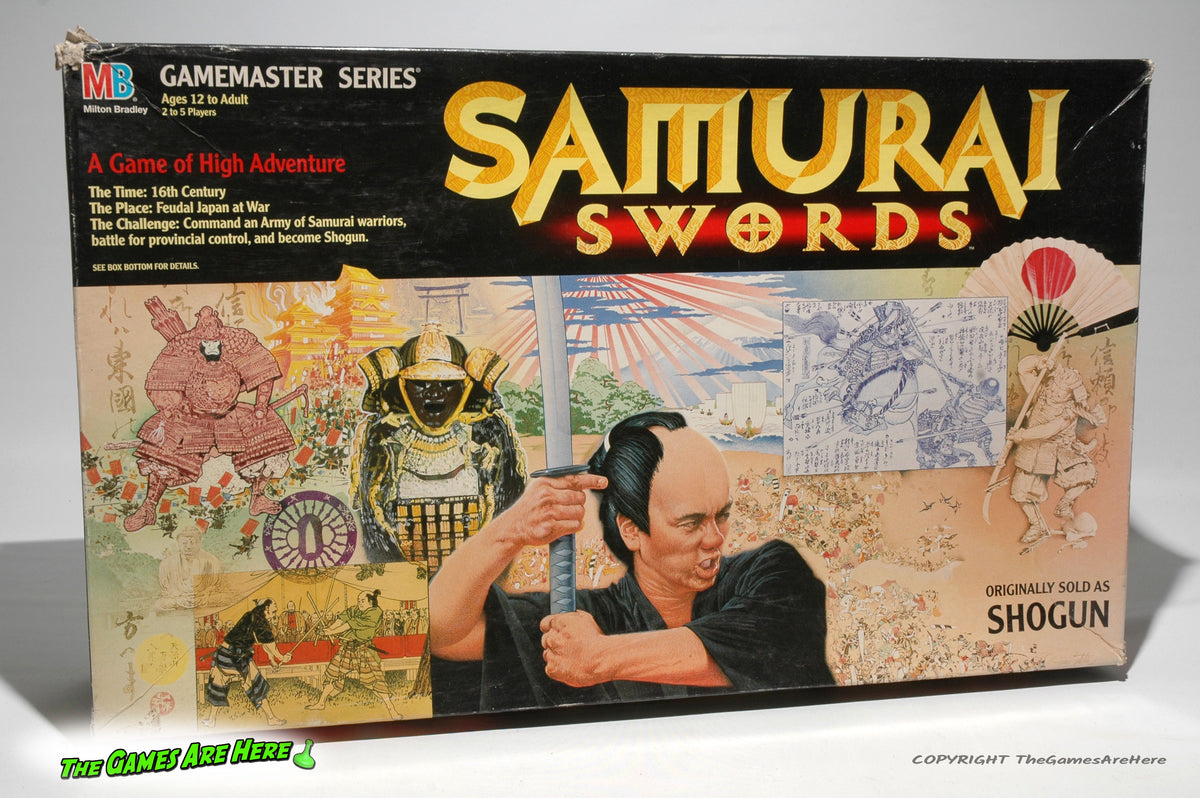 廃盤品✴︎ SAMURAIプレート中/大セット Samurai Swords Board Game - Milton Bradley 1995 w Many New Parts