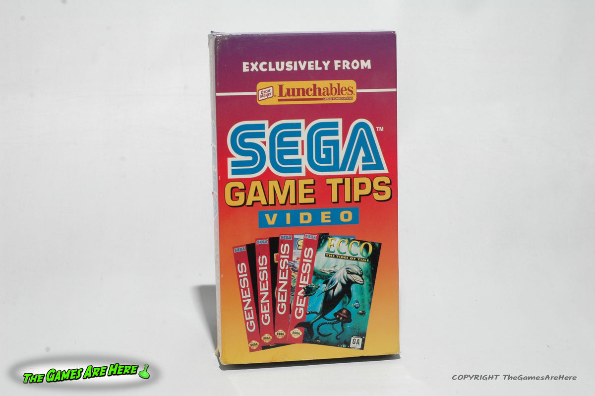 Sega Game Tips VHS Video Lunchables Promo Tape - Sega 1995 – The