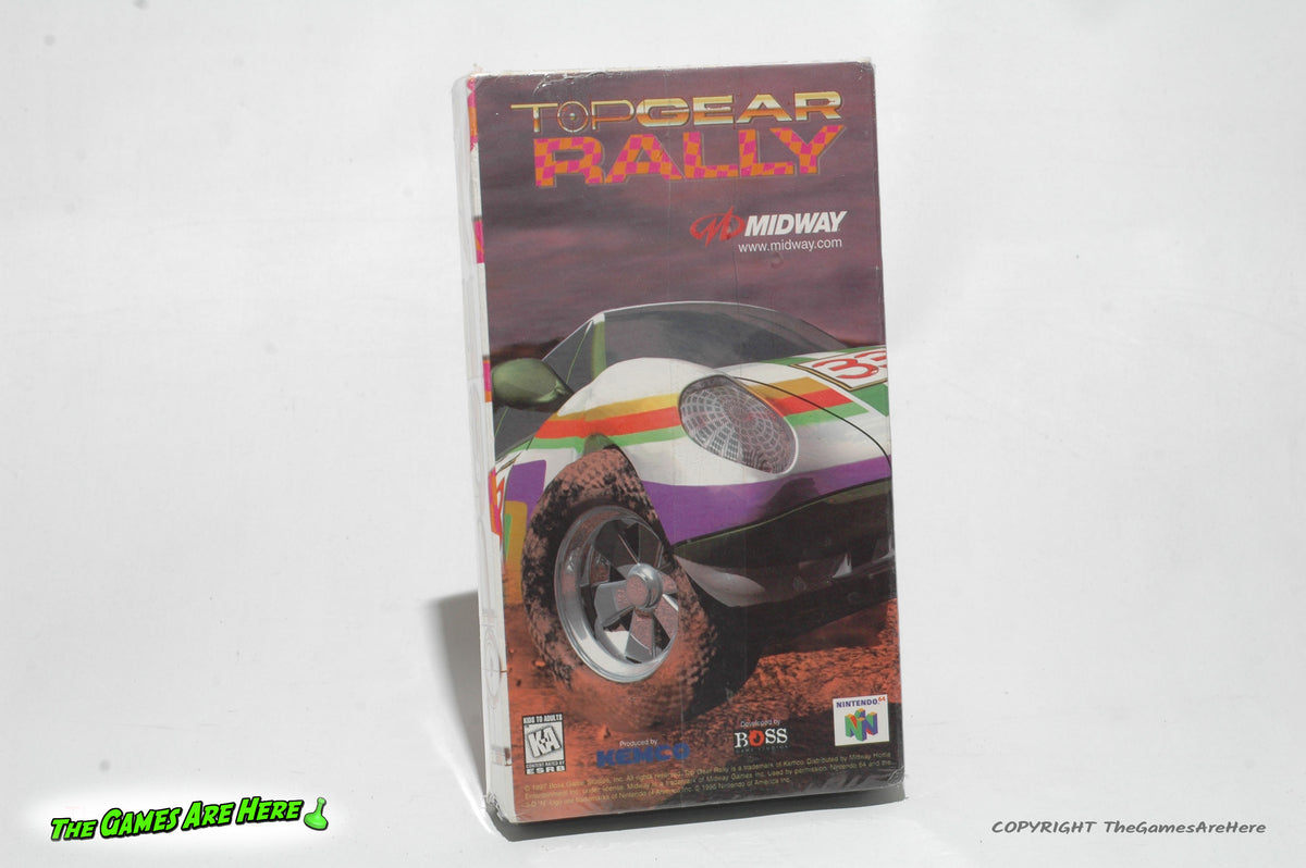 Kompatibel med Ved en fejltagelse Addiction Top Gear Rally Promotional VHS Tape - Nintendo 64 Midway Ent. 1997 Bra –  The Games Are Here