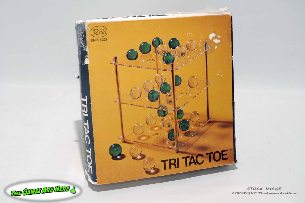 Tri Tac Toe 3D 2024 Tic Tac Toe Marbles Game – Original Box (1971)