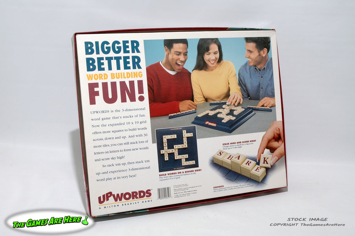UpWords 3D Word Game - Milton Bradley 1997