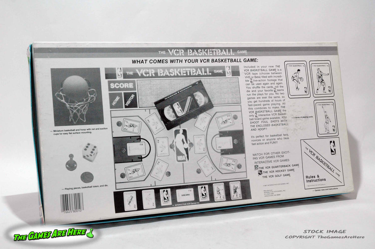 VCR Basketball Game Interactive VCR Games 1987 The Games Are Here
