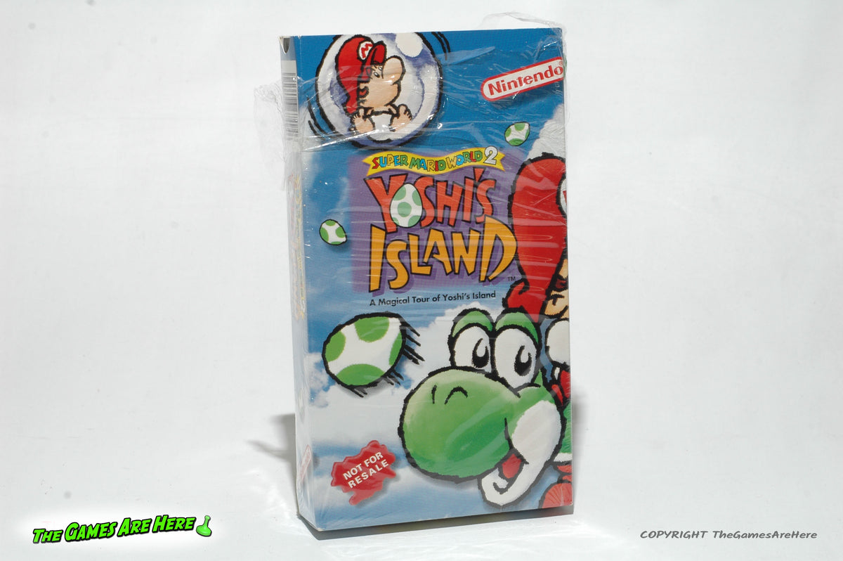 Super Mario World 2 Yoshi's Island Promotional VHS Tape - Super Nintendo  1995