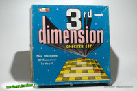 3rd Dimension Checker Set - Cardinal Games 1970