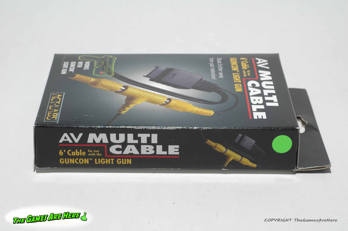 AV Multi Cable for Guncon Light Gun Playstation - Act Labs 1997 – The ...