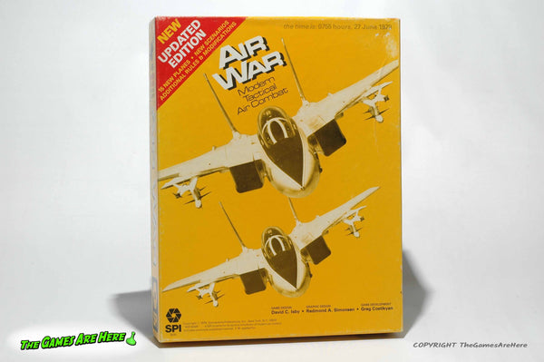 Air War Modern Tactical Air Combat Game - SPI 1979 w Unpunched Pieces