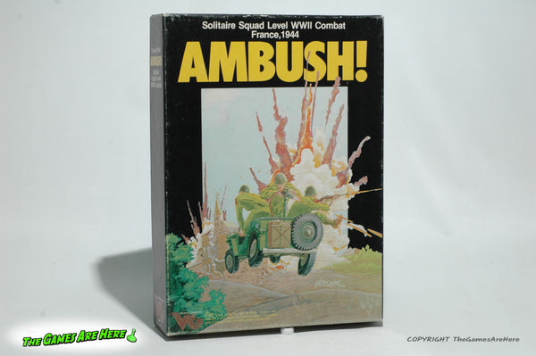 Ambush! Solitaire Squad Level WWII Combat Game - Victory Games Inc. 1983 UNPUNCHED