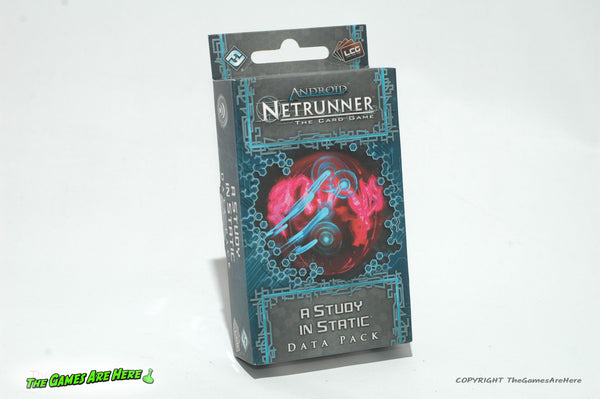Android Netrunner the Card Game A Study in Static Data Pack Expansion - Fantasy Flight 2013 Brand New