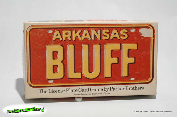 Arkansas Bluff License Plate Card Game - Parker Brothers 1975