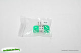 Backgammon Set Acrylic Case w Bag - Rolling (no visible manufacturer) w scuffing
